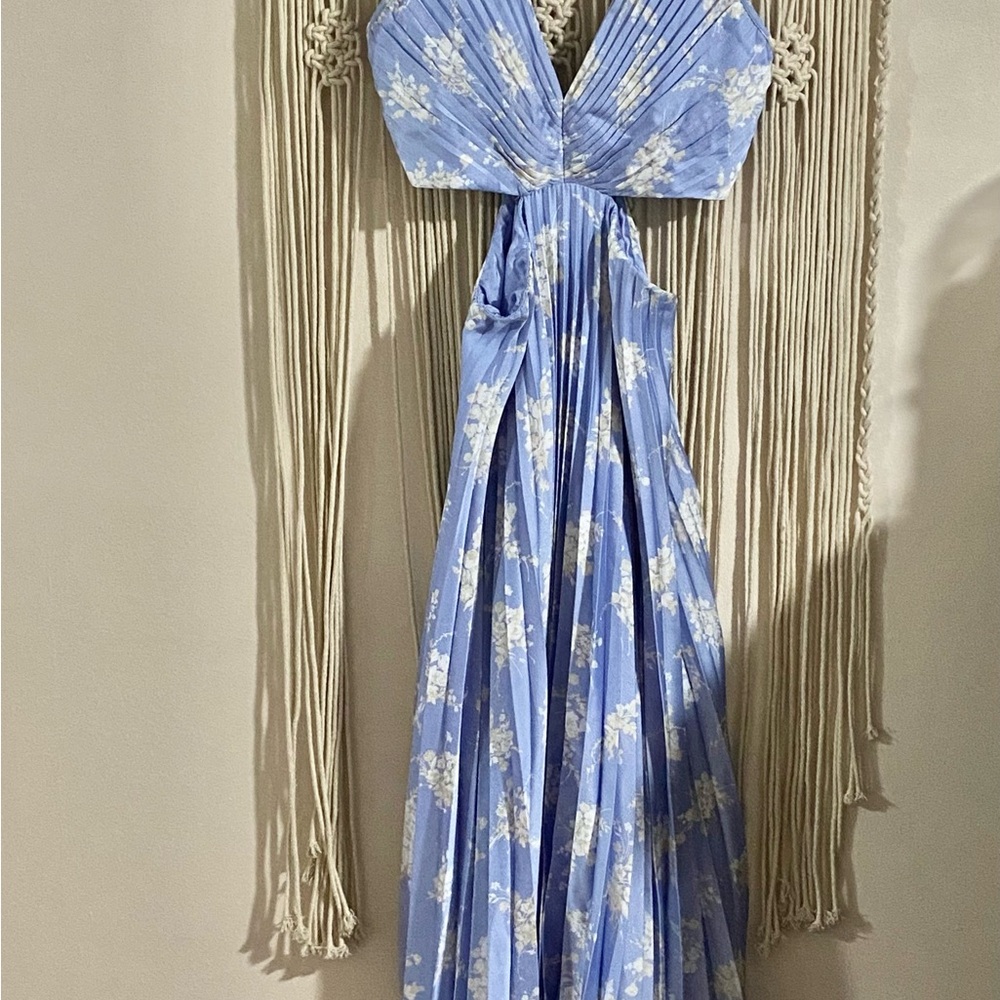 Abercrombie & Fitch Blue Floral Maxi Dress